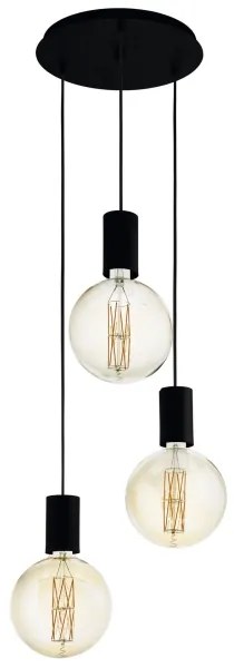 Eglo 98663 - Csillár zsinóron POZUETA 3xE27/40W/230V