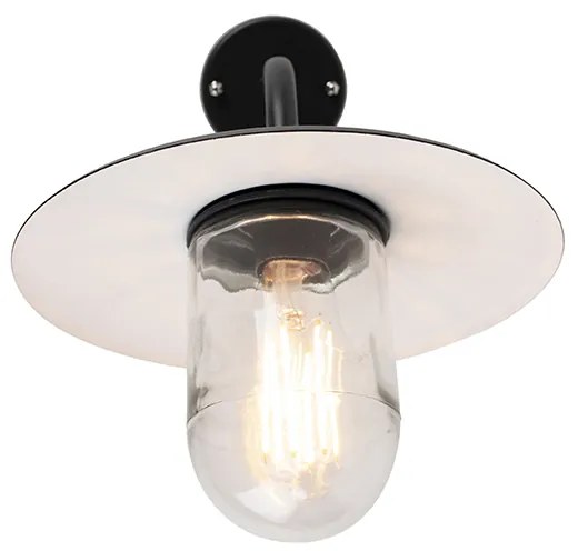 Okos kültéri fali lámpa fekete IP44 WiFi-vel A60 - München