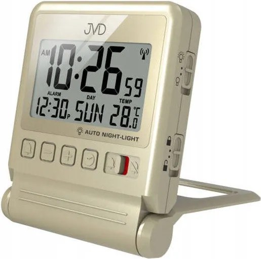 Ébresztőóra Jvd RB9391.3 Digitális óra hőmérséklet méréssel 4 db elem