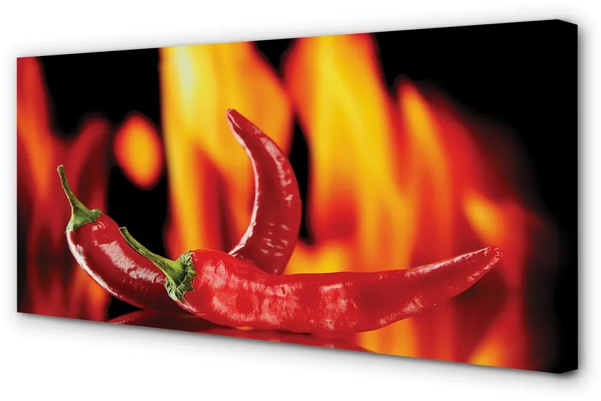Canvas képek csípős paprika 140x70 cm