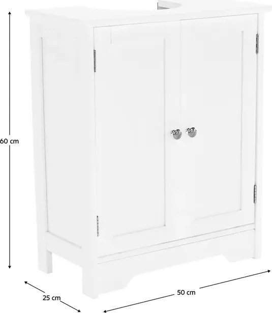 Mosdószekrény, fehér, ATENE TYP 3