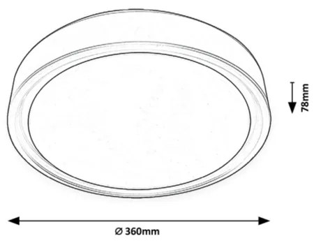 Rabalux - RGB LED fényerőszabályozható mennyezeti lámpa érzékelővel LED/28W/230V + távirányító