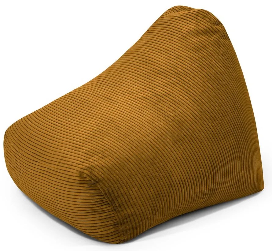 Mustársárga kordbársony gyerek babzsákfotel Snug 80 – SLOWDOWN