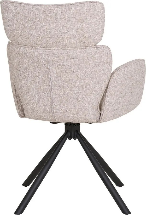 Bézs kárpitozott karfás étkezőfotel szett 2 db-os Cordoba – House Nordic