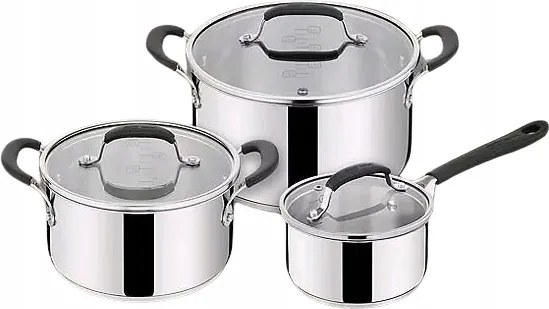 3 részes edénykészlet 6 részes Jamie Oliver by Tefal E318S6