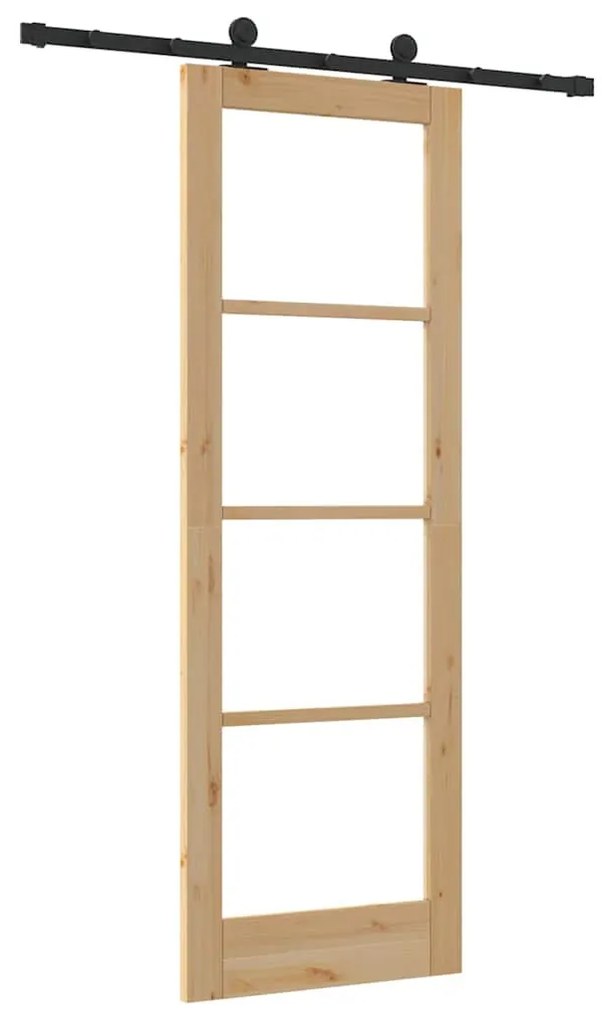 Csúszó Ajtó ORKDAL Barna 73.5 x 211 cm Fa és fém