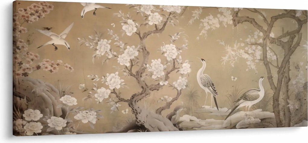 Kép - Rajzfilm japán táj (120x50 cm)