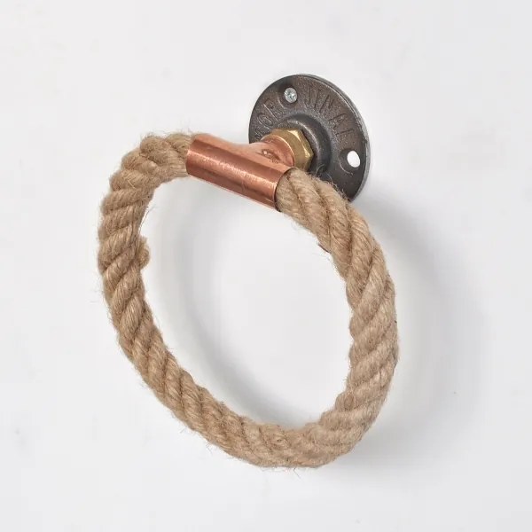 Törölközőtartó 16x16 cm bézs/arany