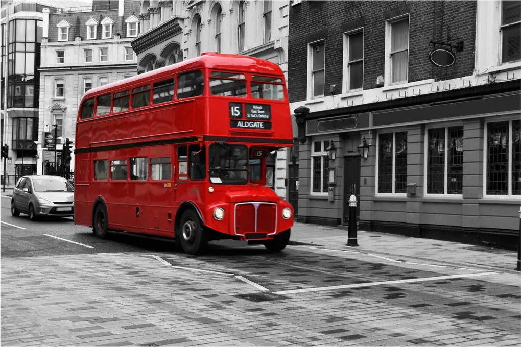 Kép - London busszal (90x60 cm)