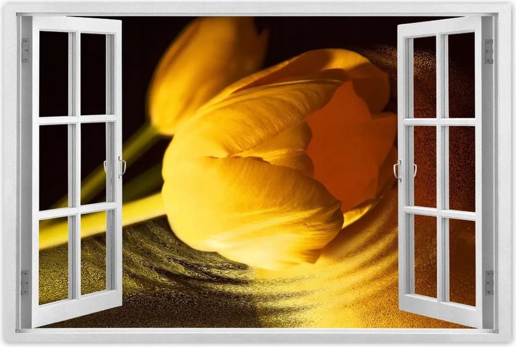 Poszterek 120x80 Sárga-arany tulipán