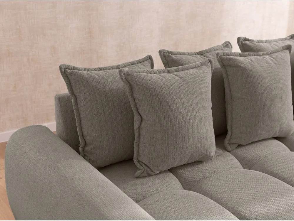 Szürkésbarna sarokkanapé (bal oldali-heverő résszel) Albane – Ropez