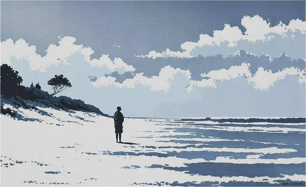 Flizelin tapéta Flizelin Fali Prémium Strand csend 416x254 Ragasztó