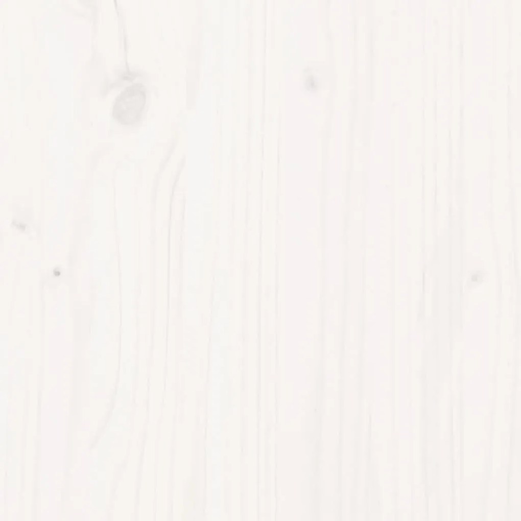 vidaXL fehér tömör fa extra hosszú ágykeret matrac nélkül 180 x 210 cm