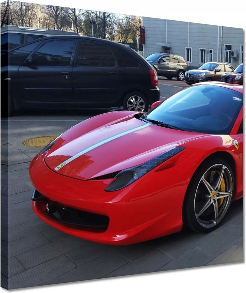 Vászonkép 30x30 Piros Ferrari