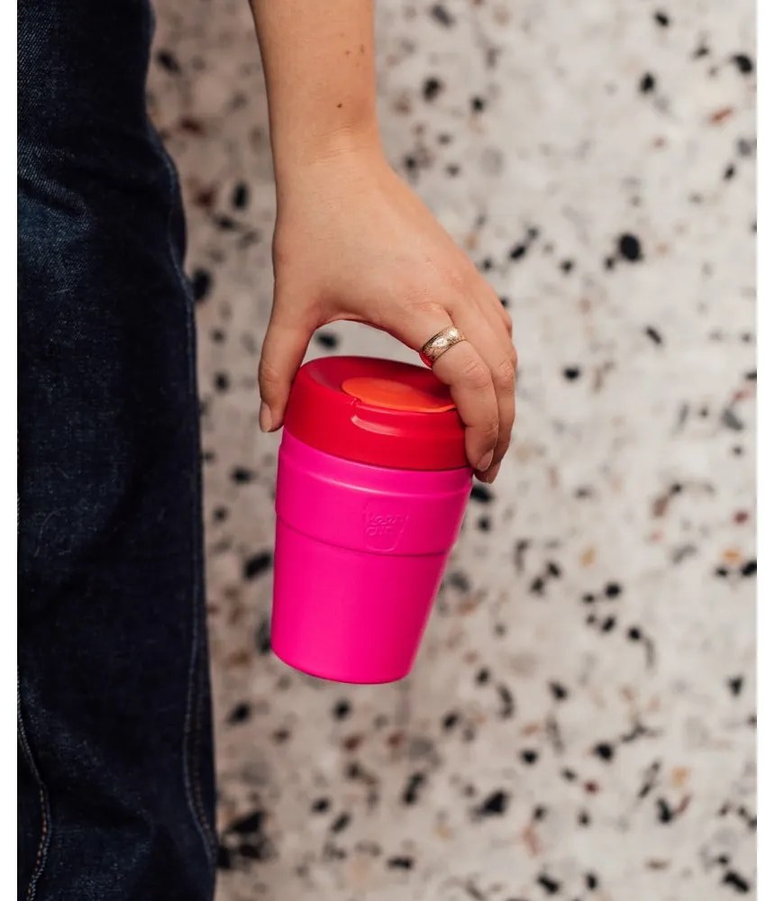 Rózsaszín termobögre 454 ml Helix Thermal Afterglow L – KeepCup