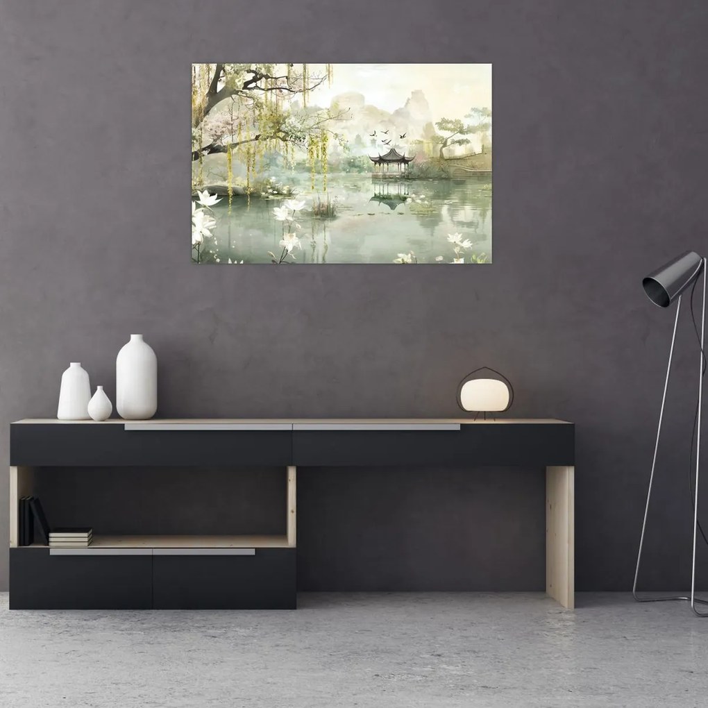Kép - Kínai tó (90x60 cm)