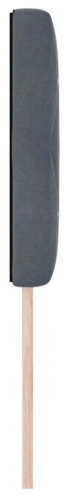 LED Fejtámla LED -es lámpákkal Argyle Sötétszürke 80 cm Bársony