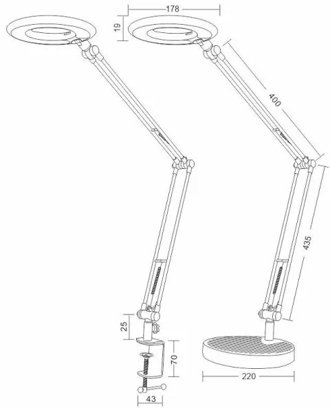 LED Asztali lámpa BIANCA LED/8W/230V