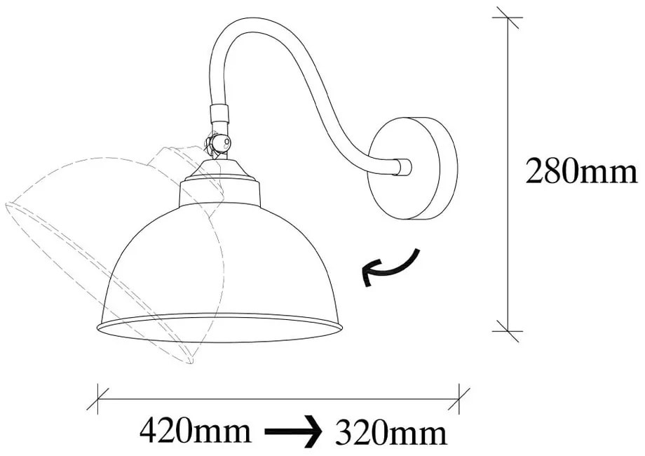 Fotini fekete fém falilámpa - Opviq lights