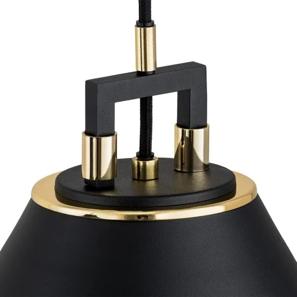 Argon 6174 - Csillár zsinóron ORTE 3xE27/15W/230V fekete