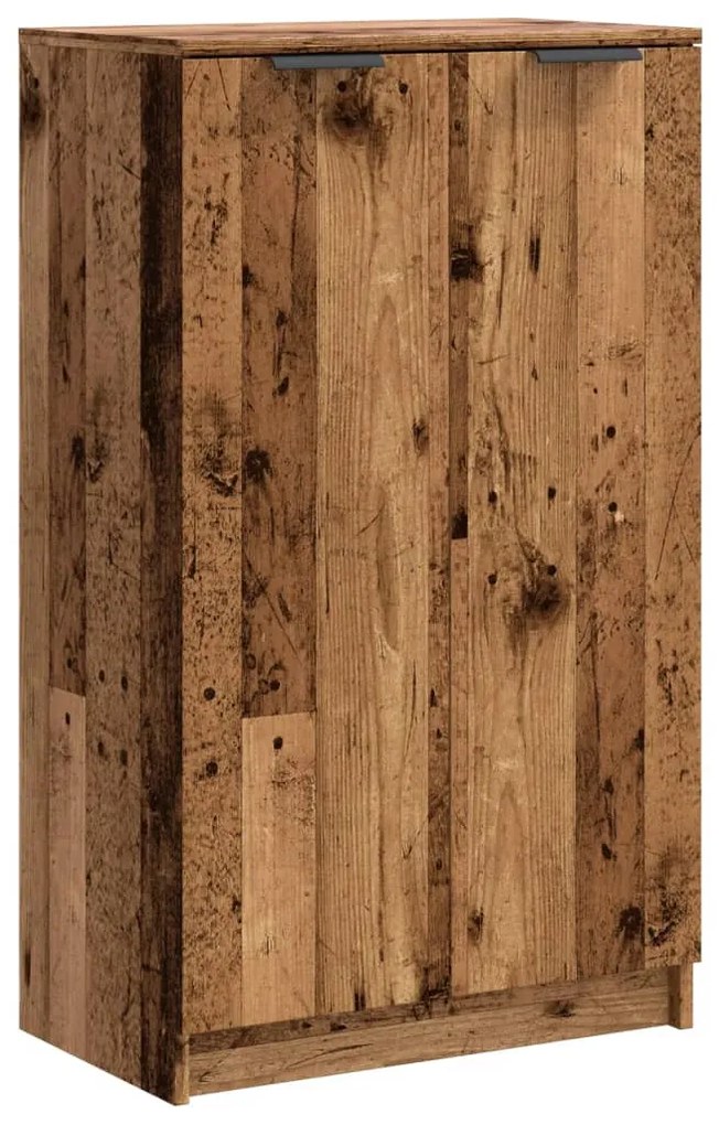 antik fa színű szerelt fa cipőszekrény 59 x 35 x 100,5 cm