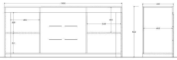 FINERA fehér komód
