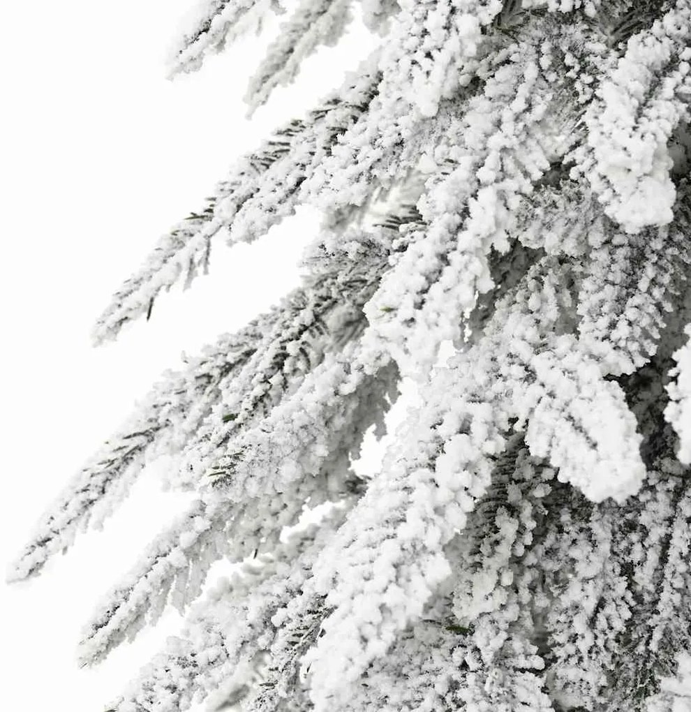 Karácsonyfa LED -es lámpákkal Fehér 180 cm PE