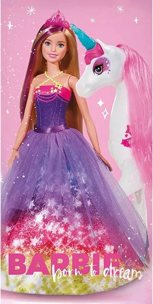 Barbie Born to Dream fürdőlepedő, strand törölköző 70x140cm