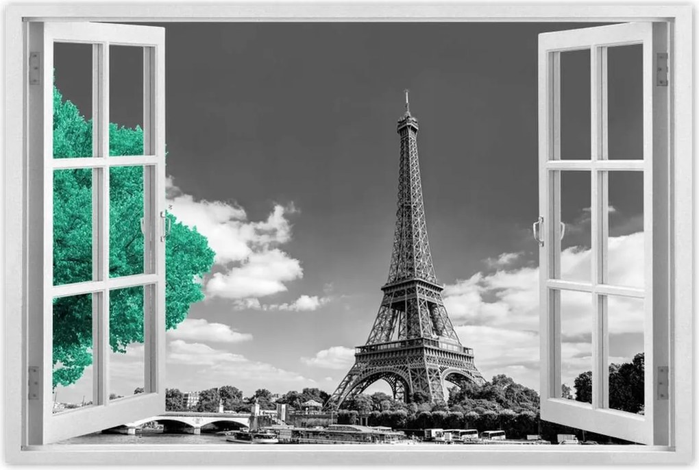 Poszterek 90x60 Eiffel-torony Párizsban