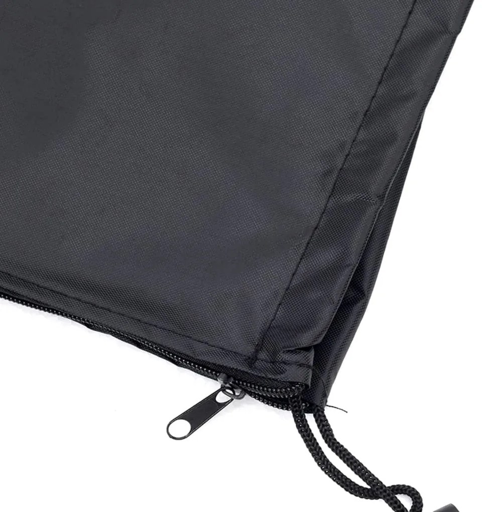 fekete 420D oxford szövet piramis alakú fűtőhuzat 58x58x228 cm
