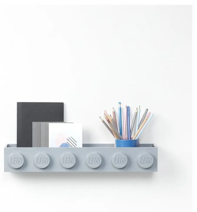 Sleek gyerek szürke fali polc - LEGO®