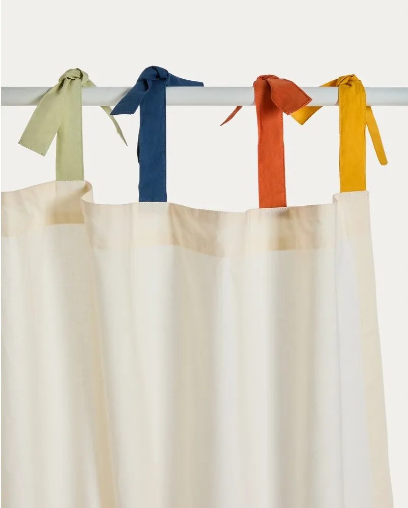 Krémszínű pamut gyerek függöny 135x270 cm Zelda – Kave Home