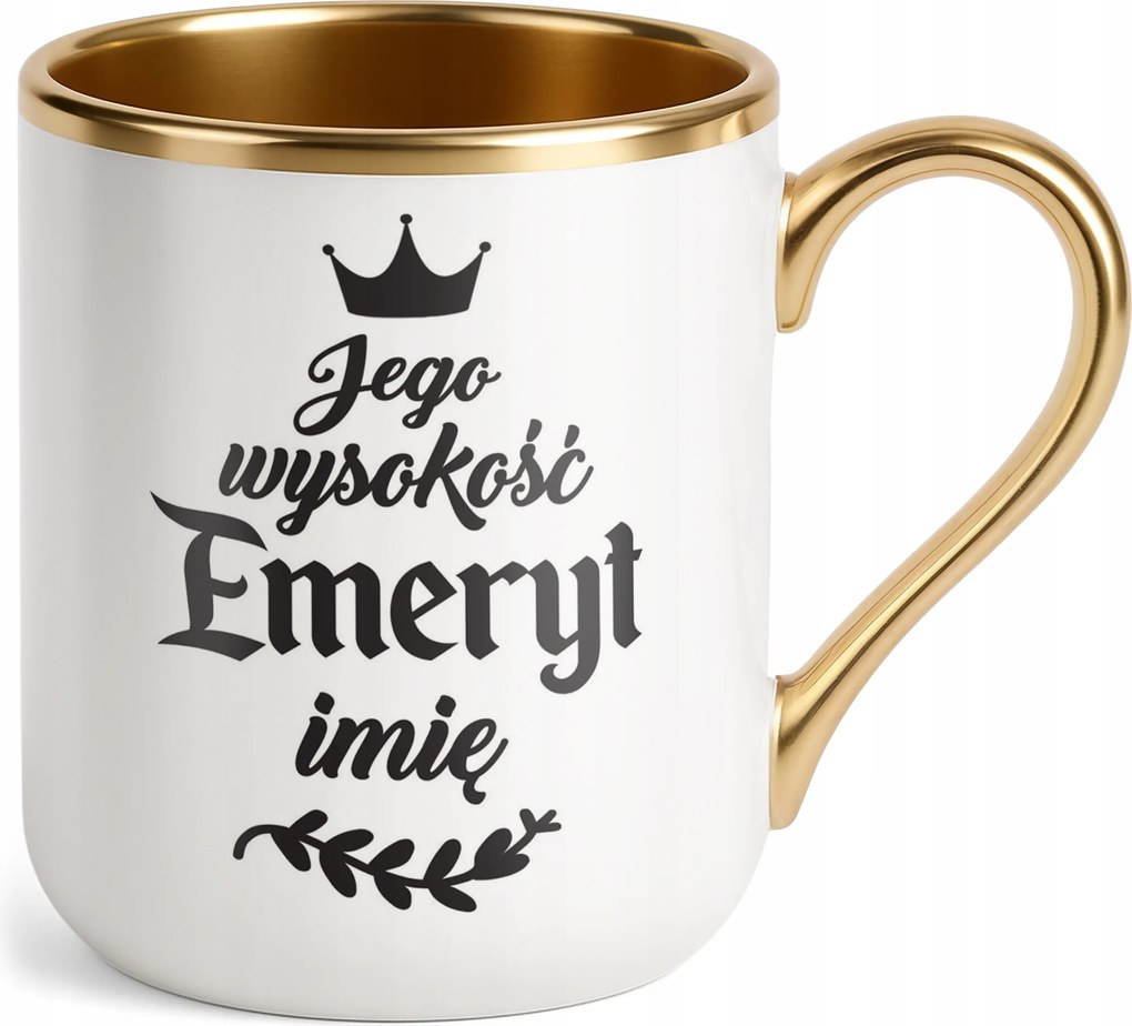 Prémium Arany Személyre szabott Bögre Nyugdíjasoknak Ajándék