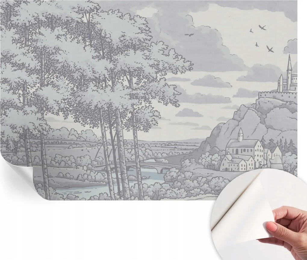 Fotótapéta Öntapadós Design Divatos Mesebeli táj 104x70 cm