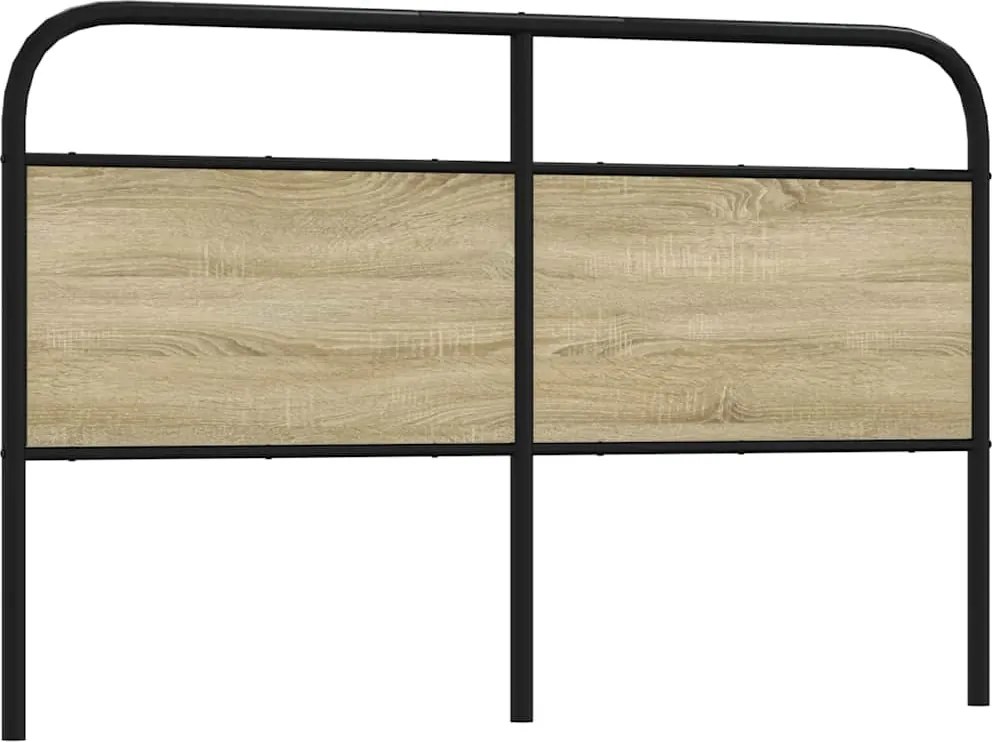 vidaXL csere fejtámla sonoma tölgy 150 cm acél és műfa