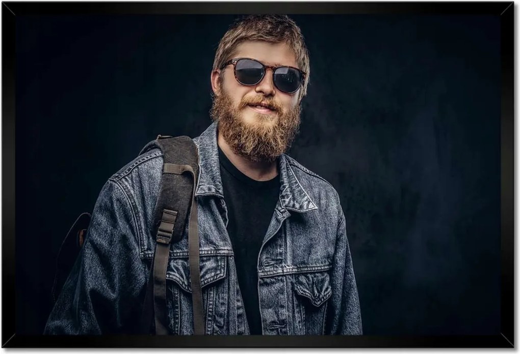 Poszterek keretben 60x40 Mosolygó hipszter