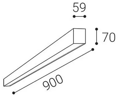 LED2 - LED mennyezeti lámpatest NOLI LED/30W/230V 3000/3500/4000K 90 cm fehér