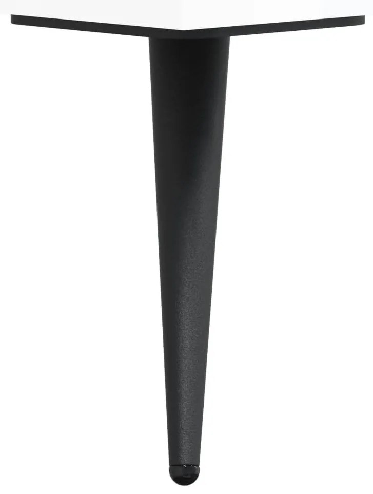 magasfényű fehér szerelt fa cipőpolc 102x35x55 cm