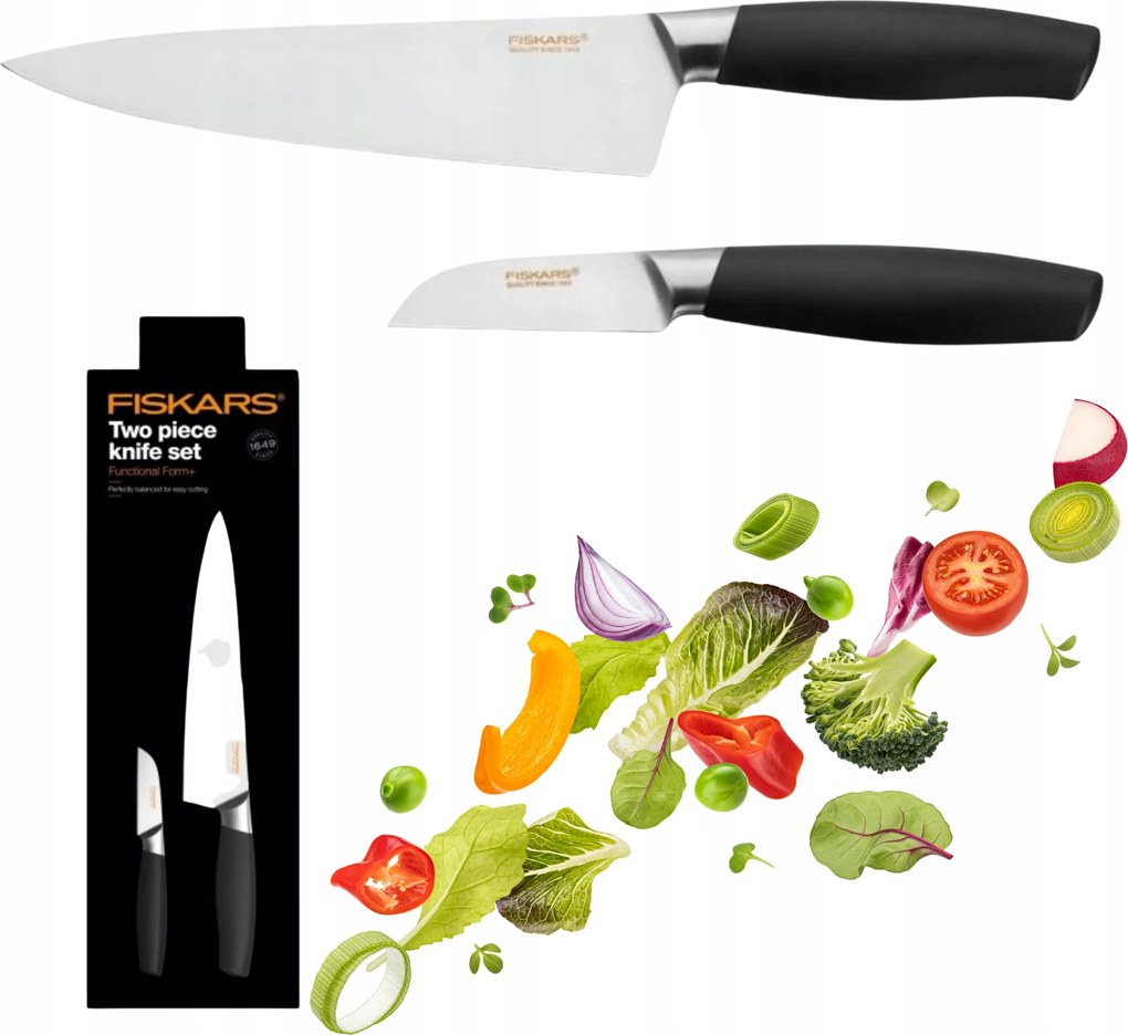 Szakács Kés Hámozó Szeletelő Kés Fiskars Konyhai Szett