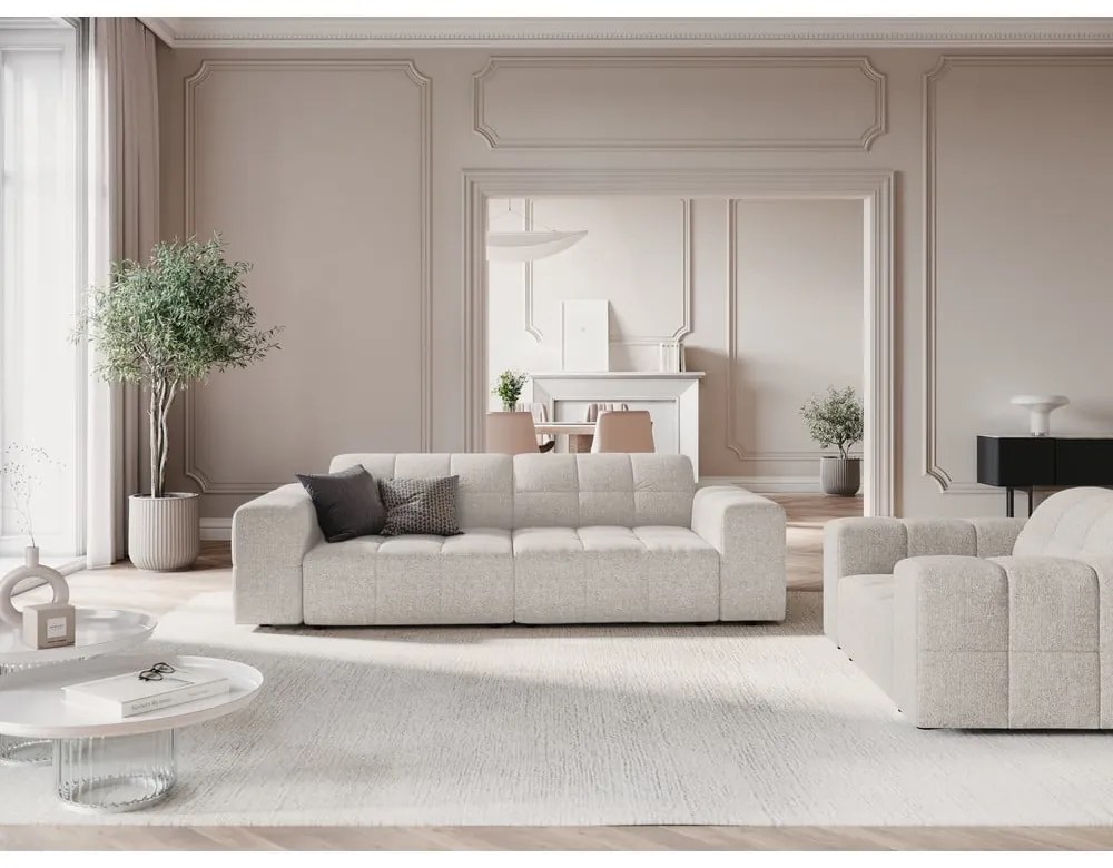 Világosszürke kanapé 204 cm Chicago – Cosmopolitan Design