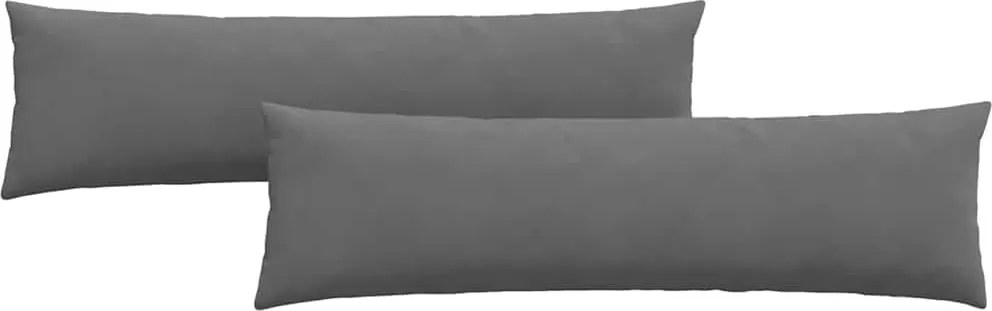 vidaXL Kanapé párnák 2 pcs Sötétszürke 145 x 40 cm szövet