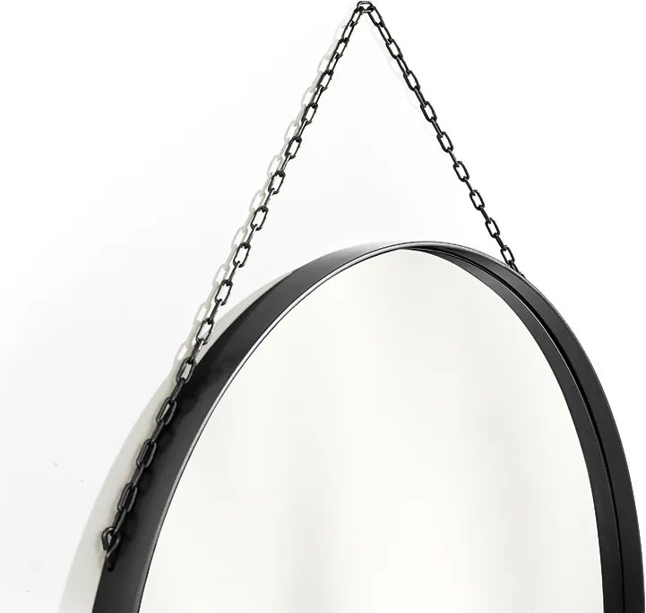 Nicole fali sminkasztal tükörrel 80 cm - matt fekete