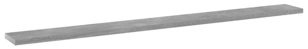 4 db betonszürke szerelt fa könyvespolc 100 x 10 x 1,5 cm