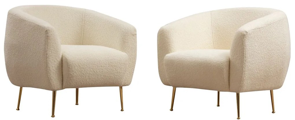 Eses Cream Bouclette fotel