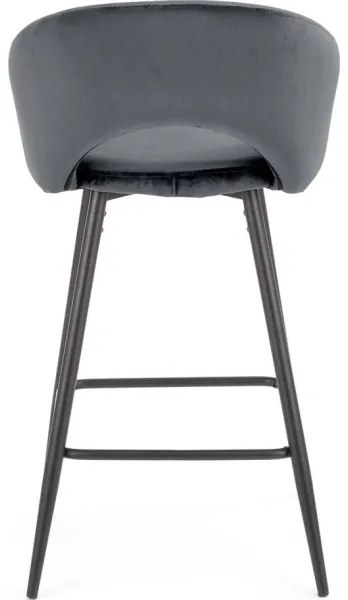 Bárszék 89x49 cm szürke/fekete