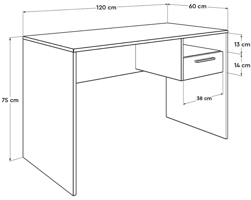PC asztal Dolodu 5 (fehér) . 1094956