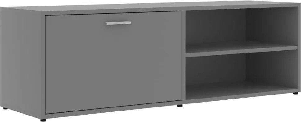 szürke szerelt fa TV-szekrény 120 x 34 x 37 cm