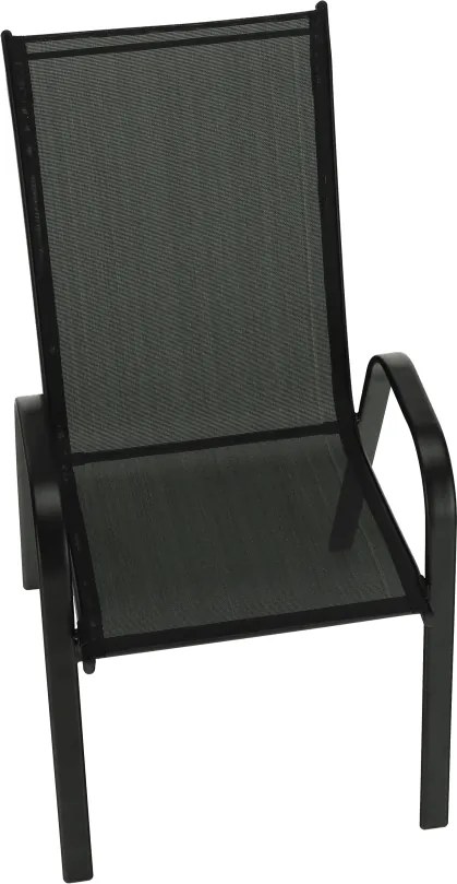 Rakásolható szék, sötétszürke/fekete, ALDERA