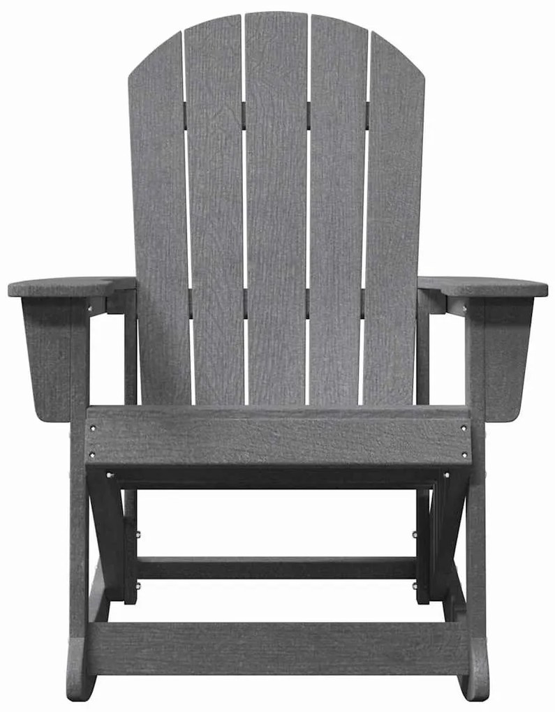 Adirondack hintás székek 2 pcs Világosszürke HDPE