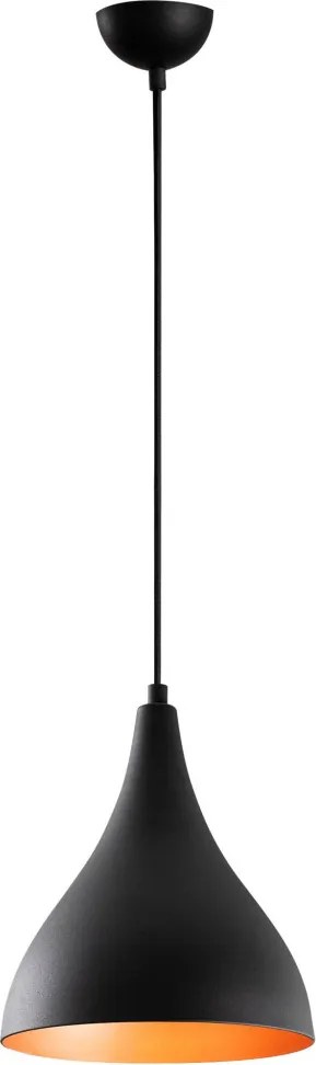 Berceste N-1395 fekete vas függőlámpa, Ø22 cm